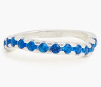 Ring aus Sterlingsilber mit Kristallen