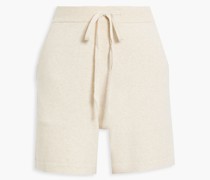 Mélange organic cotton-blend shorts 1