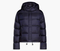 Daunenjacke aus gestepptem Shell mit Kapuze