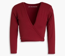 Zen Cropped Wickeloberteil aus Stretch-Supplex®
