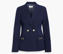 Cerys doppelreihiger Blazer aus Twill aus einer Baumwollmischung