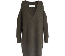 Pullover aus einer gerippten Woll-Kaschmirmischung mit Cut-outs