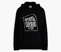 Hoodie au Baumwollfrottee mit Print