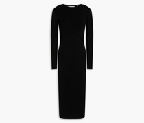 Midikleid aus einer Baumwollmischung mit Cut-outs S
