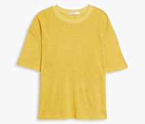 T-Shirt aus Leinen-Jersey mit Flammgarneffekt