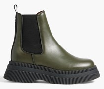 Chelsea-Boots aus Leder mit Plateausohle