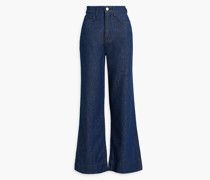 Hoch sitzende Jeans mit weitem Bein 25