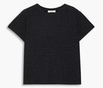 Gestreiftes T-Shirt aus einer Baumwoll-Leinenmischung