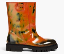 Lederstiefel mit Print