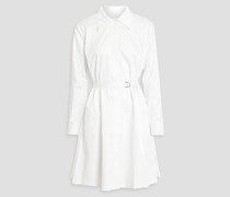 Hemdkleid aus Baumwollpopeline inMinilänge mit Gürtel