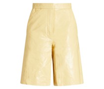 Maisy Shorts aus Lackleder inKnitteroptik