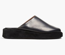 Ferrara Slippers aus Leder mit Plateau