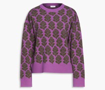 Tate jacquard-knit wool sweater