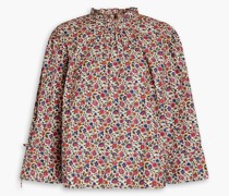 Poppy Bluse aus Baumwollpopeline mit floralem Print M