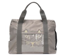 Purrfect Weekender aus Shell mit Stickereien