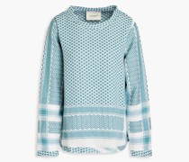 Oberteil aus Baumwoll-Jacquard