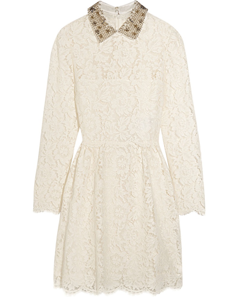 Valentino Garavani Damen Star-collar stretch-lace mini dress Valentino Garavani Damen Star-collar stretch-lace mini dress