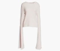Gerippter Pullover aus einer Kaschmirmischung