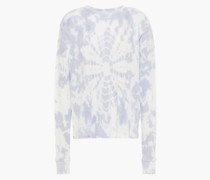 Oberteil aus Baumwoll-Jersey inWaffelstrick mit Batikmuster