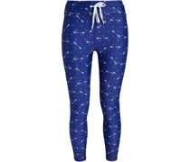 Bandhini Cropped Stretch-Leggings mit Print