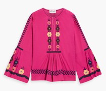 Mia Bluse aus Baumwoll-Voile mit Stickereien