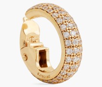 24 KT. vergoldeter Ear Cuff mit Kristallen