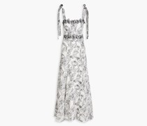 Emelia Maxikleid aus Gaze mit Stickereien 4