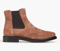 Chelsea-Boots aus Veloursleder