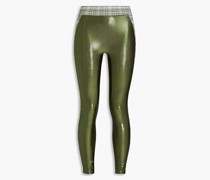 Marvel karierte Stretch-Leggings mit Metallic-Effekt