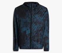 Kapuzenjacke aus Shell mit Print und Reißverschluss S