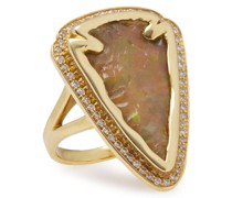 18-karat , Diamond And Opal Ring
