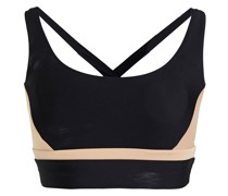Play Colour zweifarbiger Sport-BH aus Stretch-Material mit Print