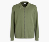 Sweatshirt aus Baumwoll-Jersey mit Reißverschluss L