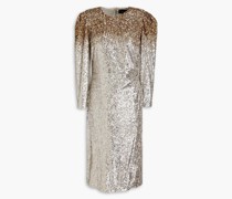 Harper dégradé sequined mesh mini dress