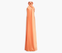 Pandora Neckholder-Robe aus Satin