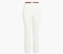 Hose mit geradem Bein aus Twill aus einer Baumwollmischung