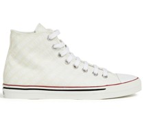 High-Top-Sneakers aus Canvas mit Print