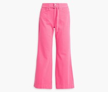 Belted high-rise wide-leg jeans 24