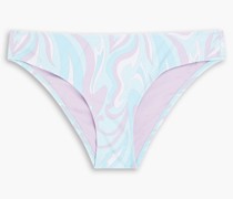 Florence halbhohes Bikini-Höschen aus Stretch-Piqué mit Print