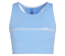 Cropped Oberteil aus Stretch-Material mit Logoprint
