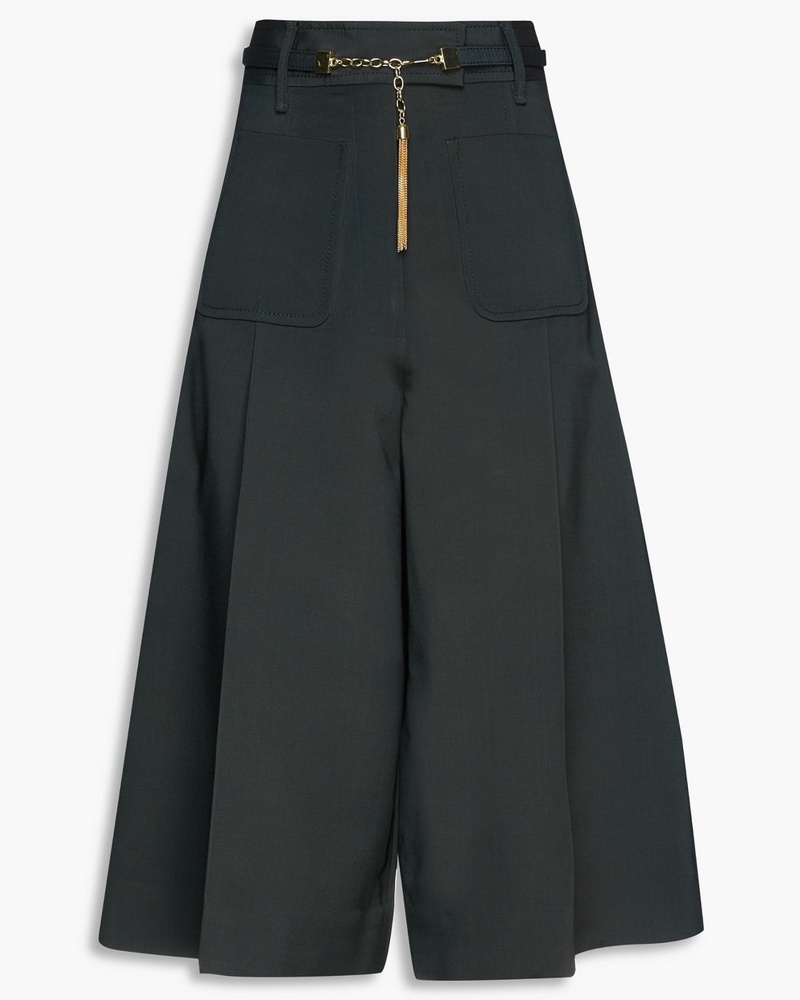 Zimmermann Damen Culottes aus einer Wollmischung mit Falten und Gürtel Zimmermann Damen Culottes aus einer Wollmischung mit Falten und Gürtel