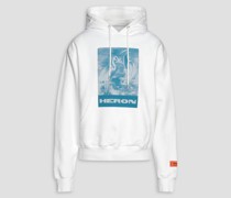 Hoodie aus Baumwollfleece mit Print