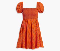 Gianna Minikleid aus Popeline aus einer Baumwollmischung mit Streifen