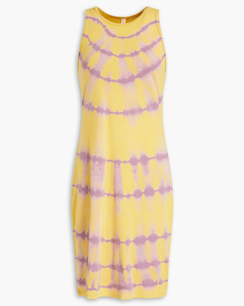 Raquel Allegra Damen Kleid aus Baumwoll-Jersey mit Batikmuster