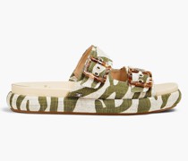 Kenzie Sandalen aus Canvas mit Print