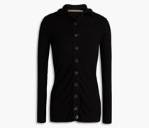 Cardigan aus geripptem Jersey