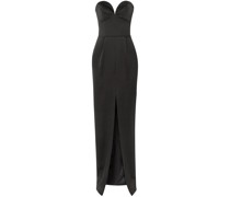 Strapless satin gown