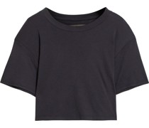 Cropped T-shirt aus Pima-baumwoll-jersey