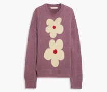 Strickpullover mit Intarsienmuster