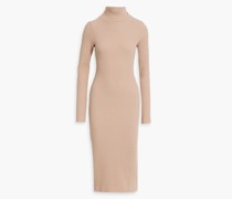 Midikleid aus Waffelstrick aus einer Baumwollmischung